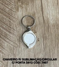 CHAVEIRO P/ SUBLIMACAO CIRCULAR C/PONTA